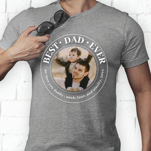 Camiseta El mejor Personalizado de papá del día del padre (Subido por el creador)