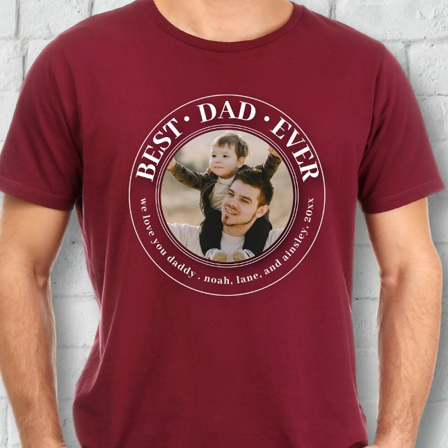 Camiseta El mejor Personalizado de papá del día del padre (Subido por el creador)