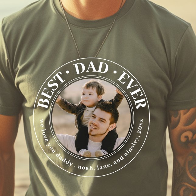 Camiseta El mejor Personalizado de papá del día del padre (Subido por el creador)