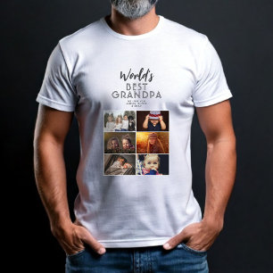 Camiseta El mejor Personalizado del mundo 6 Collage de foto