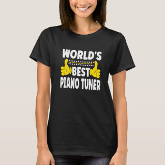 Camiseta El mejor piano del mundo para tintorear el trabajo