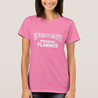 Camiseta El mejor planificador de bodas del mundo