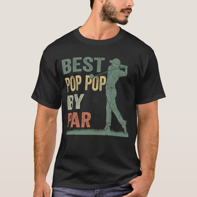 Camiseta El mejor pop pop pop de Par Golf Pop papá (Anverso)