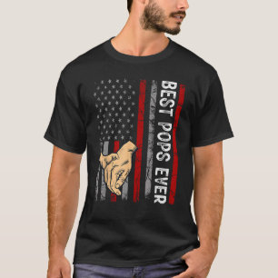 Camiseta El mejor poppa del Día del Padre de los Hombres co
