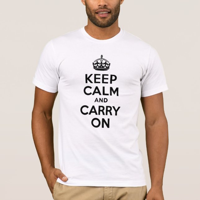 Camiseta El Mejor Precio Mantiene La Calma Y Sigue En Negro (Anverso)