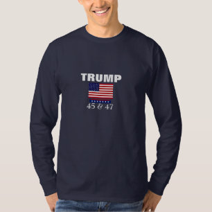 CAMISETA EL MEJOR PRESIDENTE DE TRUMP DE CADA 45 Y 47