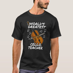 Camiseta El mejor profesor de Cello en el mundo