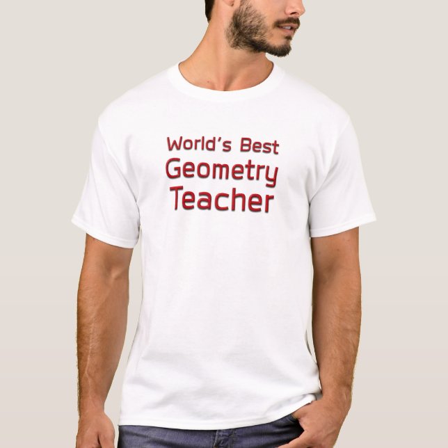 Camiseta El mejor profesor de geometría del mundo (Anverso)