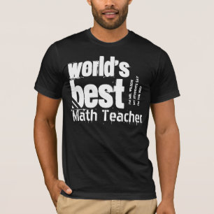 Camiseta El mejor profesor de matemáticas del mundo o cual