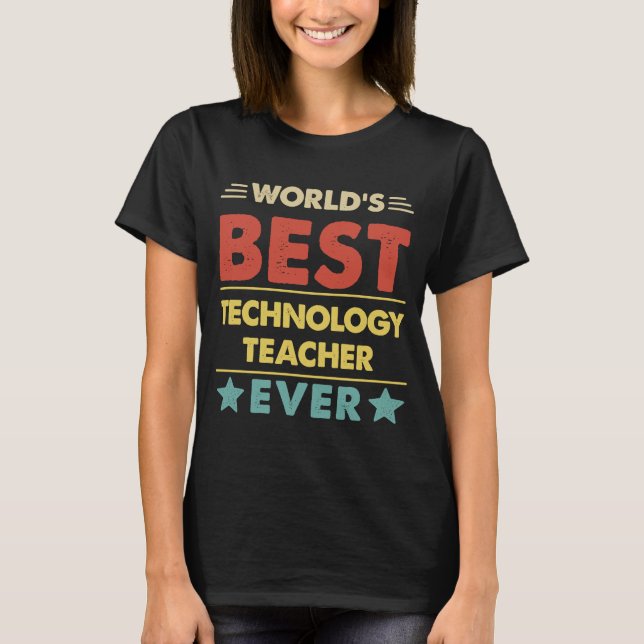 Camiseta El mejor profesor de tecnología del mundo (Anverso)