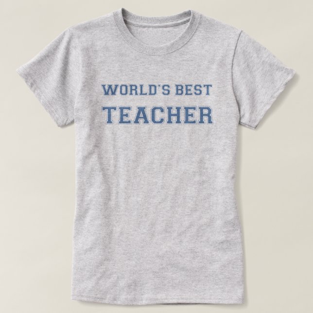 Camiseta El mejor profesor del mundo (Diseño del anverso)