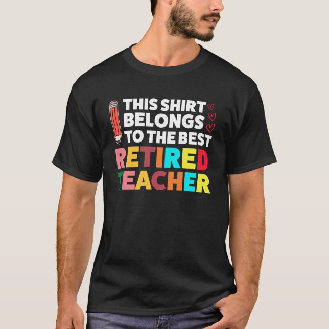 Camiseta El mejor profesor retirado (Anverso)