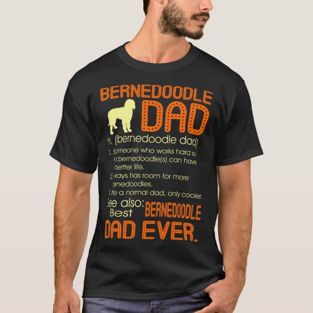Camiseta El mejor regalo de Bernedoodle del padre jamás (Anverso)
