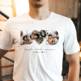 Camiseta El mejor regalo de Collage de fotos moderno para e