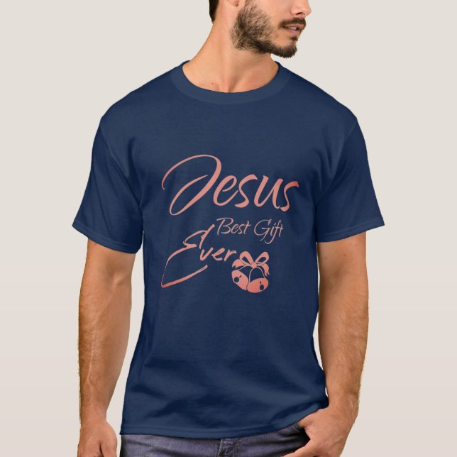 Camiseta El mejor regalo de Jesús de la historia - Navidade (Anverso)