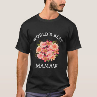 Camiseta El mejor regalo de la abuela de las flores de colo