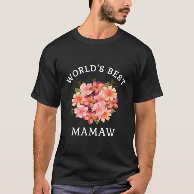Camiseta El mejor regalo de la abuela de las flores de colo (Anverso)