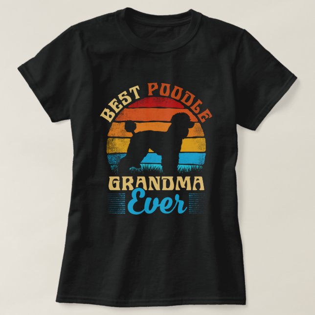 Camiseta El mejor regalo de la abuela del perro del mundo  (Diseño del anverso)