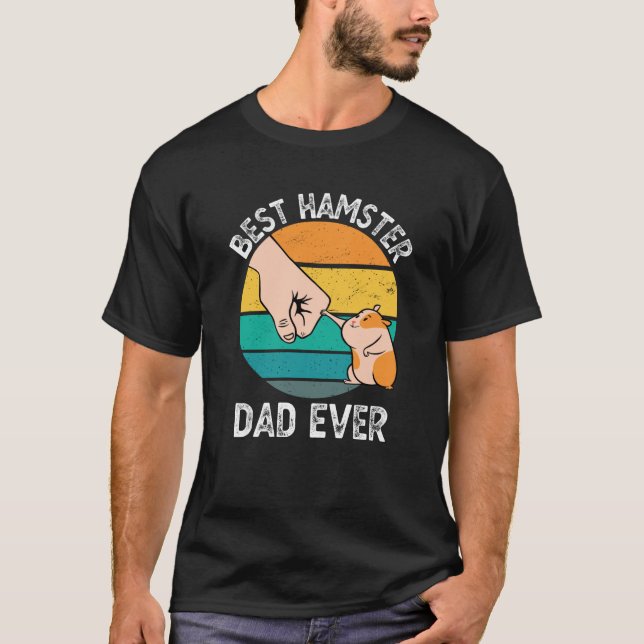 Camiseta El mejor regalo de propietario de Hamster Dad (Anverso)