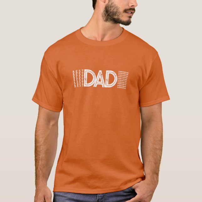 Camiseta El mejor regalo de tipografía audaz de papá (Anverso)