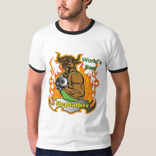 Camiseta El mejor regalo del día de padre del padrastro del (Anverso)