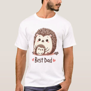 Camiseta El mejor regalo del Día del Padre de Cute Hedgehog