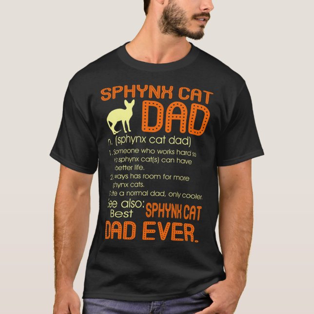 Camiseta El mejor regalo del día del padre del gato felino  (Anverso)