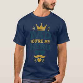 Camiseta El mejor regalo para el Día del Padre del héroe pe