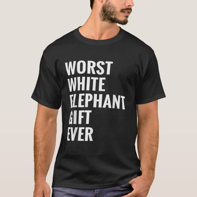 Camiseta El mejor regalo para elefantes blancos es un regal (Anverso)
