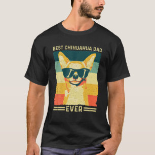 Camiseta El mejor retro vintage Día del Padre Chihuahua
