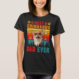 Camiseta El mejor retro vintage papá de Chihuahua jamás ado