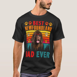 Camiseta El mejor retro vintage papá de Newfoundland siempr