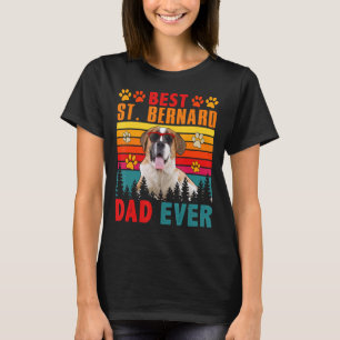 Camiseta El mejor retro vintage papá de San Bernardo jamás 