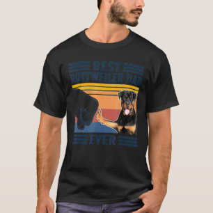 Camiseta El mejor rottweiler de los hombres, el día del pad