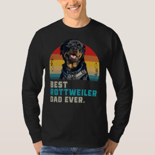Camiseta El mejor rottweiler papá de todos los tiempos 45