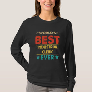 Camiseta El mejor secretario industrial retro del mundo