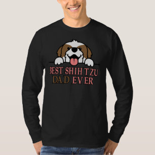 Camiseta El mejor shih Tzu Dad alguna vez macho perro que m