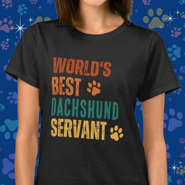 Camiseta El mejor sirviente del mundo del personalizable (Personalize with your dog's breed. Available in multiple apparel styles, sizes and colors.)