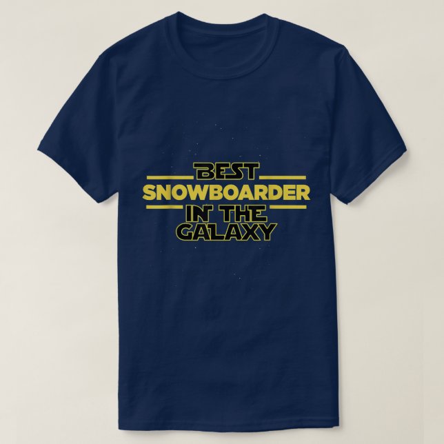Camiseta El mejor snowboard en el refrán de snowboard de ga (Diseño del anverso)