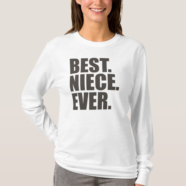 Camiseta El mejor. Sobrina. Nunca (Anverso)