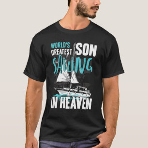 Camiseta El mejor sobrino del mundo navega en familia celes