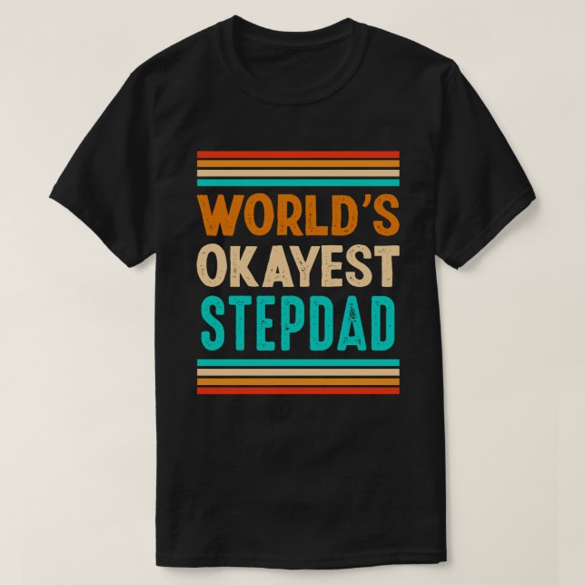 Camiseta El mejor STEPDAD del mundo: el Día del Padre Vinta (Diseño del anverso)