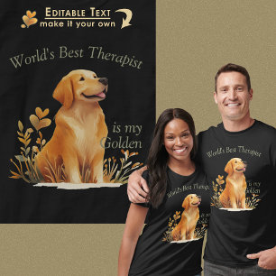 Camiseta El mejor terapeuta del mundo es el perro que recup