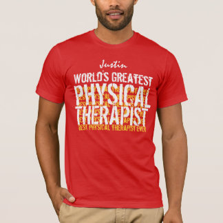 Camiseta El mejor terapeuta físico del mundo A01