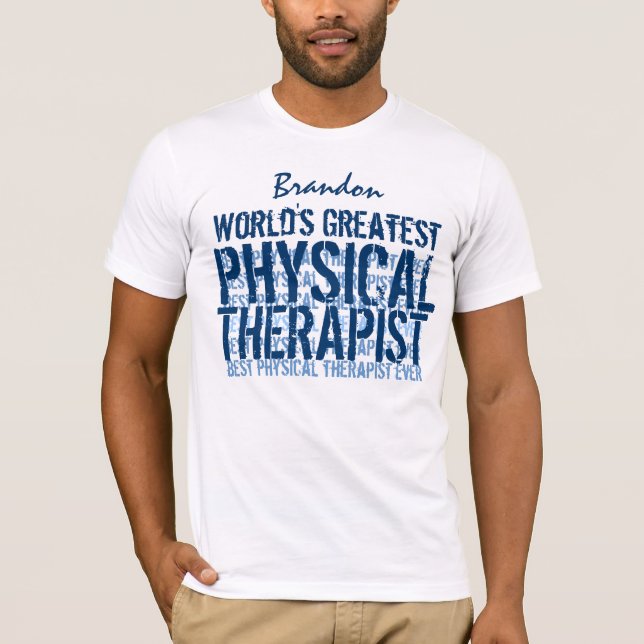 Camiseta El mejor terapeuta físico del mundo TS017 (Anverso)