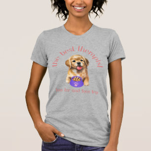 Camiseta El mejor terapeuta tiene cuatro piernas y cuatro p