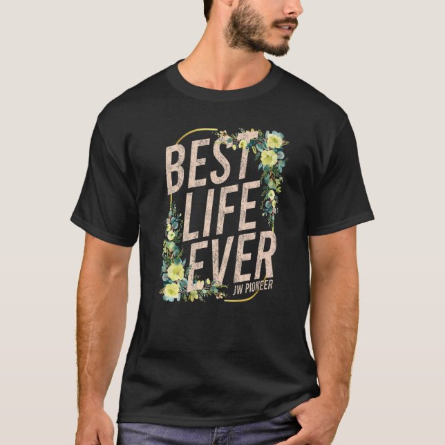 Camiseta El mejor testigo de Jehová de la vida del pionero  (Anverso)