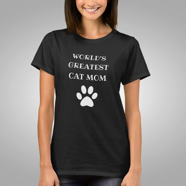 Camiseta El mejor texto de Personalizado de gatos de un mun (Subido por el creador)