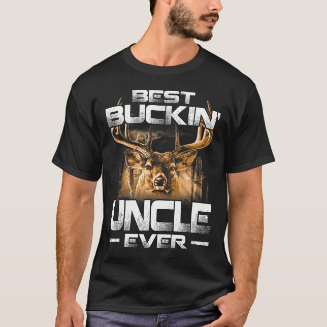 Camiseta El mejor tío de los Buckin cazando ciervos (Anverso)