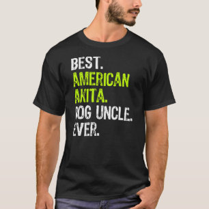 Camiseta El mejor tío de perro de Akita estadounidense